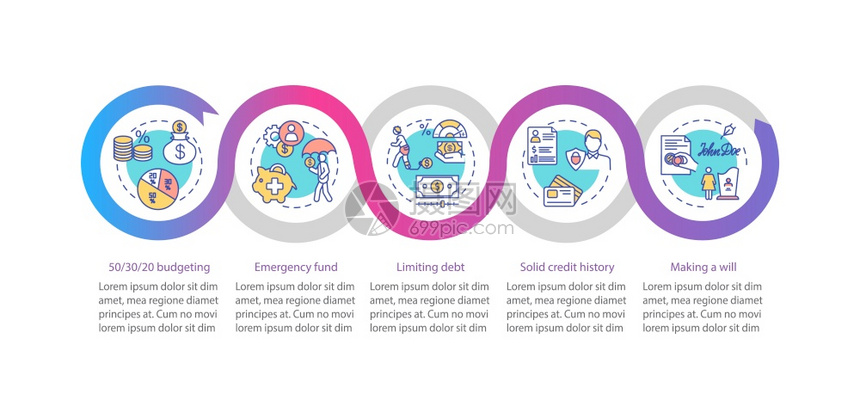 最佳储蓄战略矢量信息图表 图片