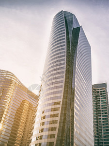 市风景中心的现代办公楼金融商业区图片