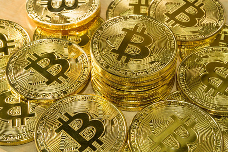 Bitcoin采矿业是将交易记录添加到Bitcoin过去交易或供应链的公共分类账中过程现金高清图片素材