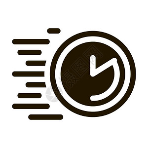 面点过期timepigriationglyph图标矢量过期时间符号孤立说明时间过期