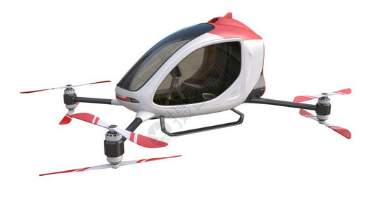白色背景的通用电子乘客无人机这是一个3D模型现实生活中存在t示例白色背景的通用电子乘客无人机图片