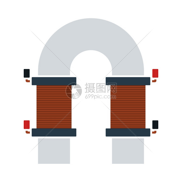 电磁铁矢量图标图片