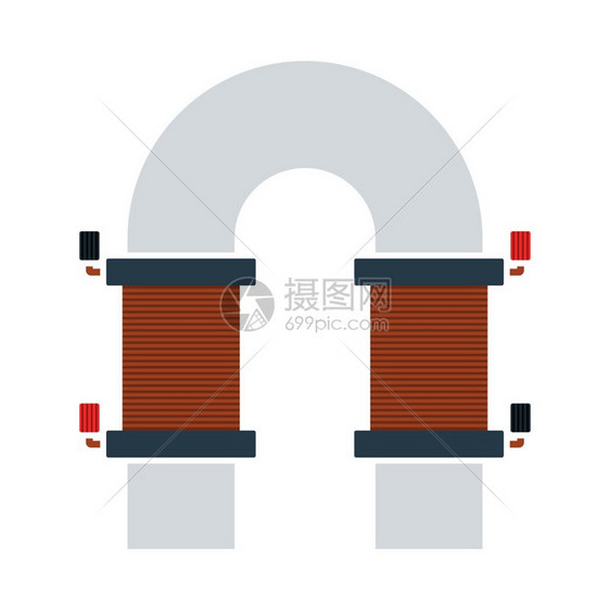 电磁铁矢量图标图片