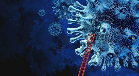 作为治疗病原体细胞的医生治疗研究概念疫苗和流感或冠状的医疗和疾控制作为用3D说明要素研究治疗方法的保健比喻图片