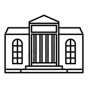 办公室背景旧旧剧院图标用于孤立白色背景的网络设计旧剧院矢量图标