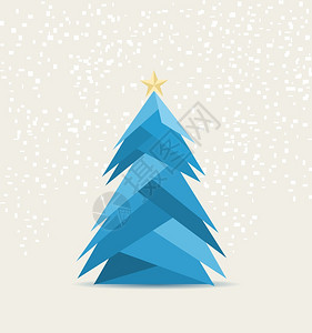 圣诞树背景卡快乐树图片