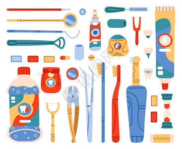 牙科清洁工具图集图片