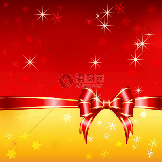 配有圣诞丝带弓和雪花的矢红金贺卡带圣诞丝弓和雪花的矢红金贺卡带圣诞弓和雪花的矢红金贺卡图片