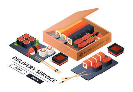 寿司交付服务矢量标模板Isoitssushiasian晚餐用于两个插图寿司食品服务餐厅日本菜单寿司交付服务矢量标模板Isoits图片