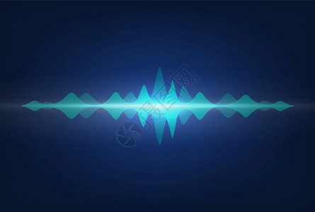声音波频度信号振幅录音机显示的Neonwavy高频音乐室录的媒体技术矢量多彩的数字语音频谱插图信号振幅录音机显示的neonwav图片