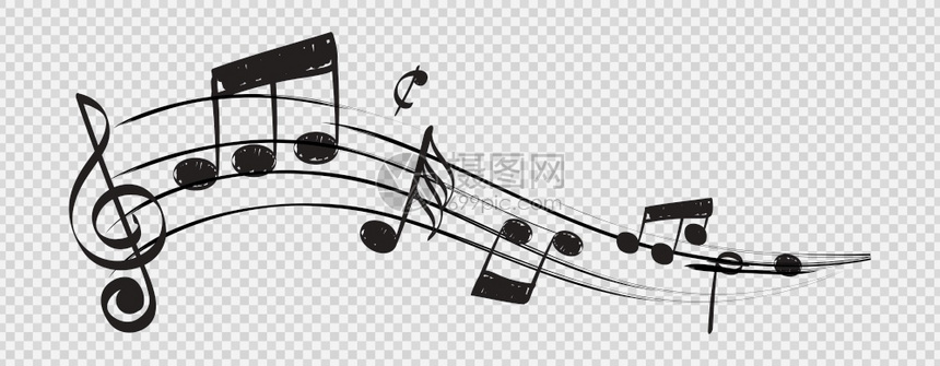 调贝斯三字列音乐笔记工作人员三字括号内音乐概念矢量括号内透明背景