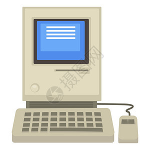 80年代老式计算机图片