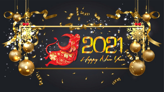 201年新快乐传统的牛卡通字符Zodiac牛的新年201图片