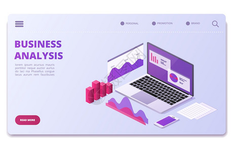 金融分析矢量页面模板商业统计图表商业页面说明监测分析可视化数据等量度商业图表背景图片
