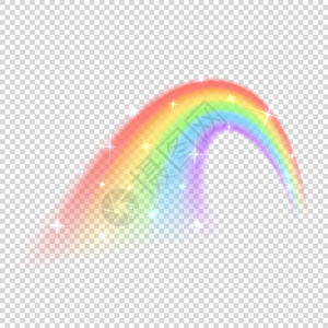 彩虹矢量在透明背景中被孤立彩虹光自然的显示彩虹矢量在透明背景中被孤立图片