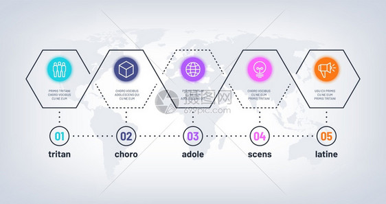 行程时间表带有5个步骤的流程图带有5个步骤的业务流程图带有数字的商务选项流程图增长时间表工作流程矢量图表演示说明图表和流程旅时间图片