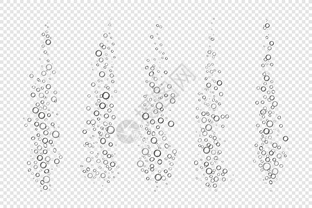 气泡圆水下空气泡插画