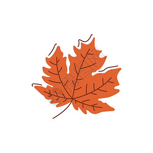 干枯褐叶平矢量抽象元素落叶降自然慷慨度秋季rgb彩色剪辑有线条绿树