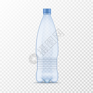 透明瓶塑料矿泉水瓶插画