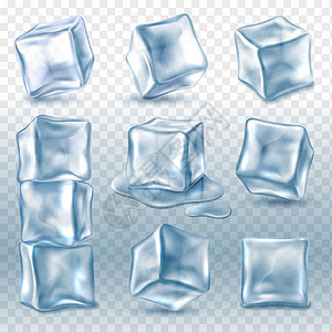 不同角度的3d冰块图集图片