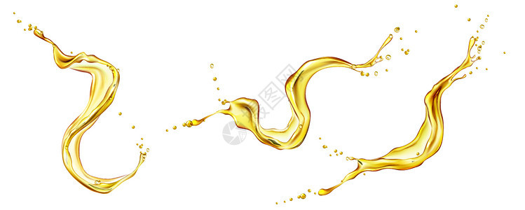 金色喷洒液体图片