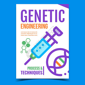 遗传工程创意工艺和技术告海报图片