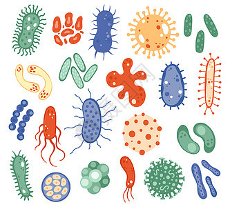 生物微细菌疾微生物感染细菌和传物剂微生细胞病媒符号微生物杆菌大流行感疾病微生物感染细菌和物剂微生细胞病媒符号图片