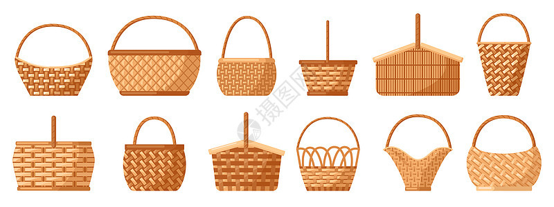 韦克篮子鸡柳空的草箱装饰用把手的螺丝篮子装饰用手的螺丝篮子装饰用脚的螺丝装饰用手的螺丝篮子背景图片