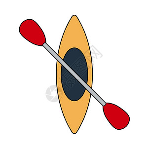 皮划艇奥运插画_皮划艇奥运卡通_皮划艇奥运插图_手绘_板绘_摄图网