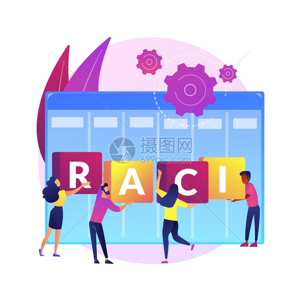 RACI矩阵抽象概念矢量说明责任分配矩阵线责任图表项目管理作用决策当局抽象比喻RACI矩阵抽象概念矢量说明插画图片下载-正版图片 ...