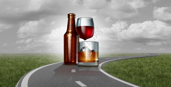 醉酒驾车在高速公路上饮酒图片