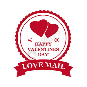 设置情人节和结婚罗马式邮票设置情人节和结婚浪漫式爱情邮件海报卡片邀请书设计装有明信片插图的心脏和邮票矢量模板孤立图片
