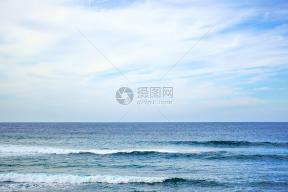 大西洋软冲浪云天空海景图片