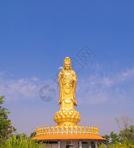 国恩寺女神关燕社佛光山泰华寺国曼谷市背景