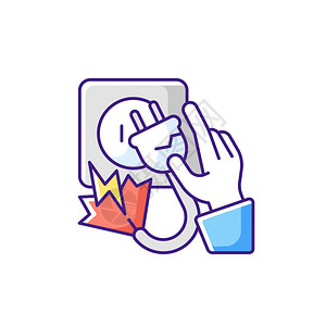 四指触摸标志插画_四指触摸标志卡通_四指触摸标志插图_手绘_板绘_摄