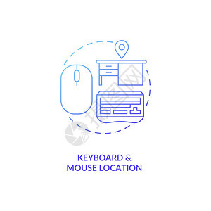 键盘和鼠标定位概念图Office人类工程学小点概念细线插图舒适的打字尽量减少肌肉紧张和疲劳矢量孤立的大纲RGB颜色绘图键盘和鼠标图片