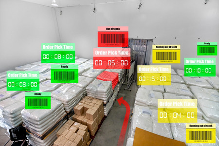 智能仓储管理系统利用扩大的现实技术确定一揽子采摘和交付图片