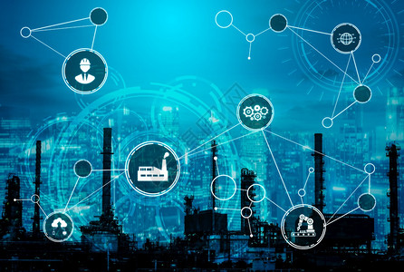 40工业技术概念工业第四次革命智能工厂图片