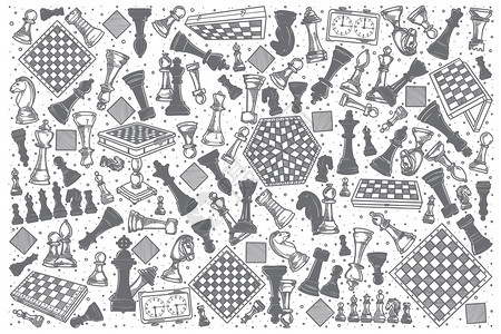 手画象棋图纸图片