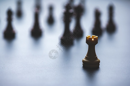 商业成功领导理念中的象棋游戏图片