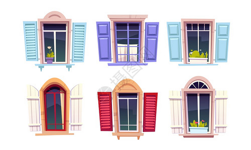 门窗加盟插画_门窗加盟卡通_门窗加盟插图_手绘_板绘_摄图网