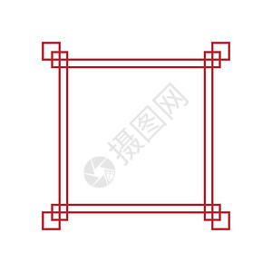 中华风格的边线矢量设计背景图片