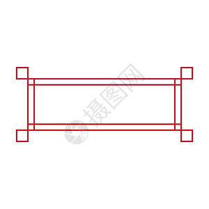 中华风格的边线矢量设计背景图片