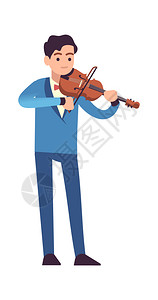 小提琴男音乐家图片