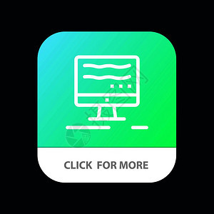 计算机在线营销移动应用程序按钮Anderroid和IOS线路版本图片