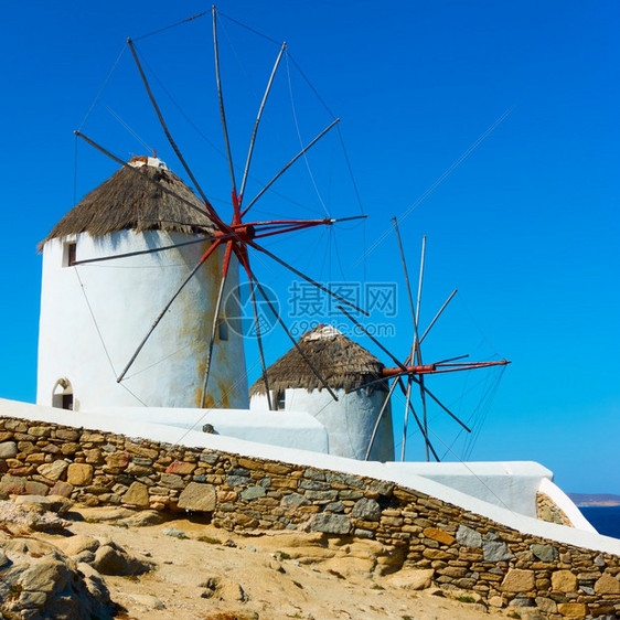 希腊米科诺斯岛的陆界希腊农村地貌图片