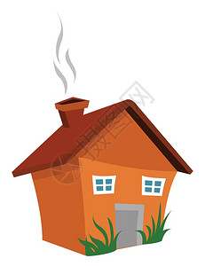 小黑屋插画-小黑屋卡通-房地产概念屋租赁服务现代家庭人物租新房或大