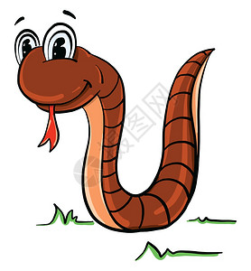 蛇简笔画插画-蛇简笔画卡通-漫画爬行动物和两栖收藏集插图-摄图网