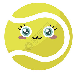 亲子户外绘画活动可爱网球插图白背景矢量插画