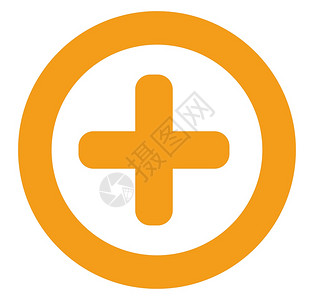 小球加棍棒加号插图白背景矢量插画